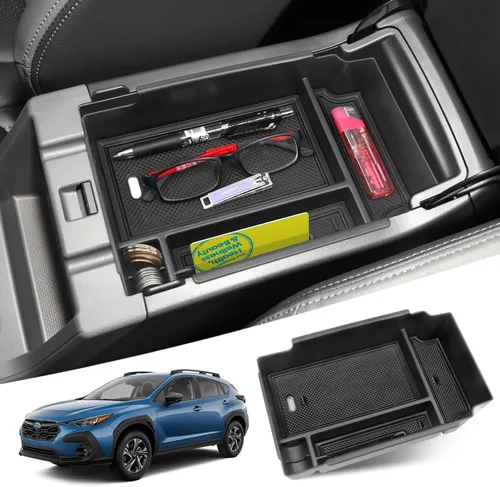 Organizador de consola central MOCHENT para accesorios Subaru Crosstrek 2024 2025 2026 y bandeja de consola Subaru Impreza 2024-2026, accesorios