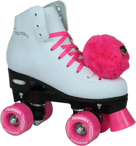 Epic Skates Pink Princess - Patines de cuatro ruedas para niñas