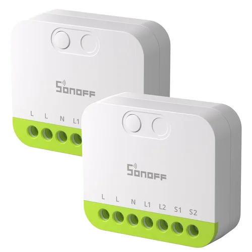 Miniatura 7 de SONOFF MINI Duo - Interruptor inteligente Zigbee de 2 canales, Zigbee 3.0, carga total de 16 A, control remoto y automatizado a través de Zigbee