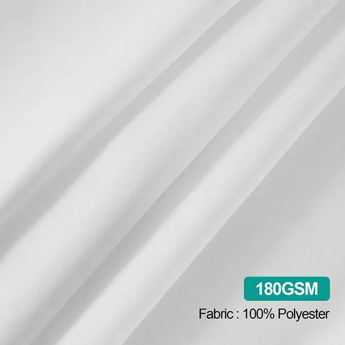 Miniatura 5 de EMART Paquete de 2 manteles rectangulares blancos de 60 x 102 pulgadas para mesas rectangulares de 4 a 6 pies, lavables, mantel de tela de poliéster