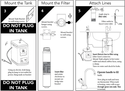 Miniatura 7 de Westbrass D272HFP-11 Develosah Dispensador de agua fría y caliente de 2 manijas con tanque de calentamiento instantáneo, cobre antiguo