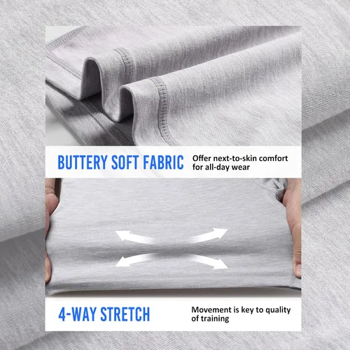 Miniatura 2 de maamgic Pantalones cortos de entrenamiento para hombre de 5 pulgadas, suaves, elásticos, para correr, gimnasio, atléticos, con bolsillos