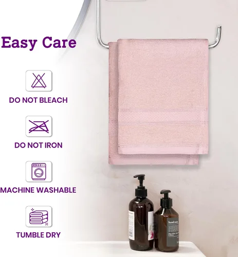Miniatura 6 de Casa Lino Toallas de mano 100% algodón para baño, toallas de cocina suaves, altamente absorbentes y de secado rápido, juego de toallas de gimnasio