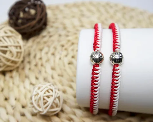 Miniatura 4 de MANYC Basketball Bracelets Adjustable for Boys, Girls, and Adults Handmade Gifts for Basketball Players