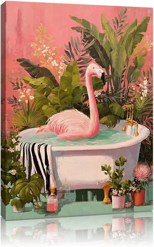 Miniatura 11 de Lienzo enmarcado vintage para pared, diseño de conejo, conejo, póster para decoración del hogar y Pascua, 13.5 x 13.5 pulgadas Granero rústico