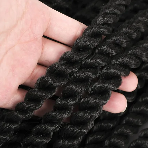 Miniatura 4 de Admutty - Extensiones de pelo trenzadas Havana Twist de 30,48 cm, 6 paquetes de trenzas de ganchillo Havana Twist senegalés, trenzas Jumbo Havana 2#