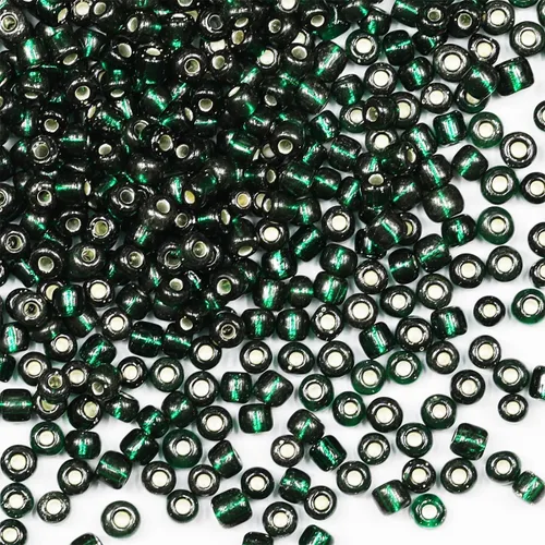 Miniatura 132 de Cuentas de semillas doradas transparentes de 4 mm al por mayor para hacer joyas, 110 gramos, aproximadamente 1600 piezas, cuentas de vidrio 6/0