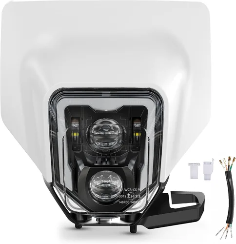Miniatura 8 de XPCTD - Faro delantero de motocicleta de 3200LM LED para motocross, con luz diurna, compatible con Husqvarna 2017-2023 FE250, FE350, FE450, FE501