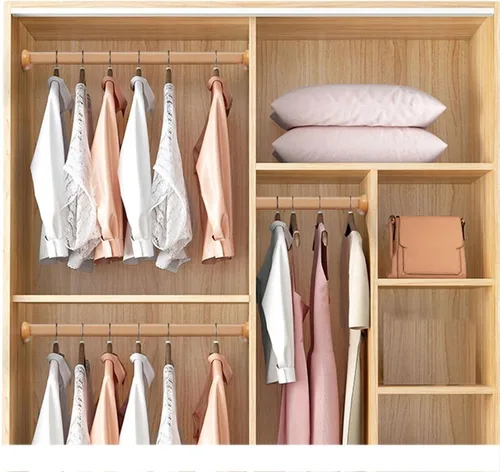 Miniatura 5 de 1 barra redonda de madera para colgar ropa, barra de armario de alta calidad, barra cruzada para ropa, barra cruzada para ropa, barra de madera