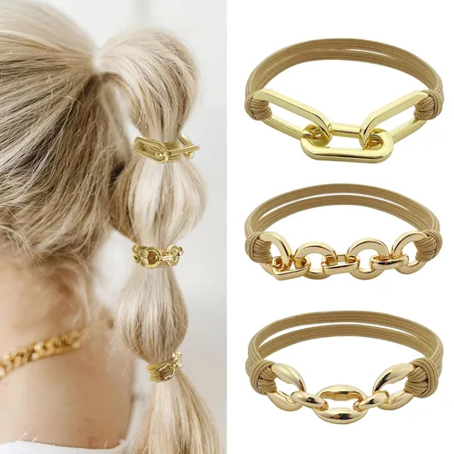 Miniatura 8 de Pulseras para el cabello, bonita pulsera elástica de nailon con colas de caballo para mujeres y niñas, soportes decorativos para cola de caballo
