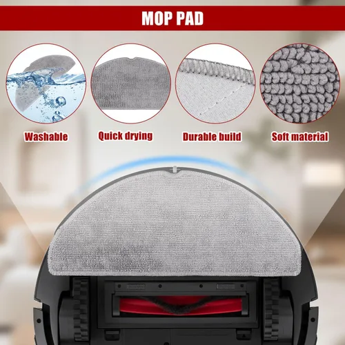 Miniatura 6 de Accesorios de repuesto para Roborock Q7 M5: piezas para robot aspirador Roborock Q7 M5+/Q7 L5/Q7 L5+Series - 1 cepillos principales, 4 almohadillas