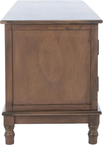 Miniatura 9 de SAFAVIEH Home Collection Magnolia - Soporte para TV con 2 puertas, 2 estantes, color negro, para sala de estar, dormitorio, sala de juegos, TV