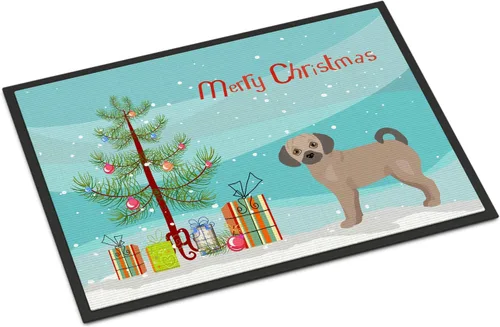 Miniatura 23 de Caroline's Treasures CK3799MAT Akita Shepherd - Tapete de árbol de Navidad de 18 x 27 pulgadas, tapete para puerta delantera, interior y exterior