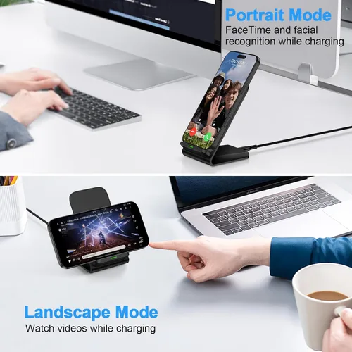 Miniatura 3 de Samsung S26 Ultra Wireless Charger Stand Cargador de teléfono inalámbrico para Android Samsung Galaxy S26 S25 Ultra S25 Edge S25FE S24FE S23 S22 S21