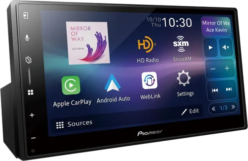 Miniatura 10 de Pioneer DMH-S110EX Receptor multimedia digital de 7 pulgadas de doble DIN - Bluetooth integrado, integración de smartphone, pantalla táctil, entrada