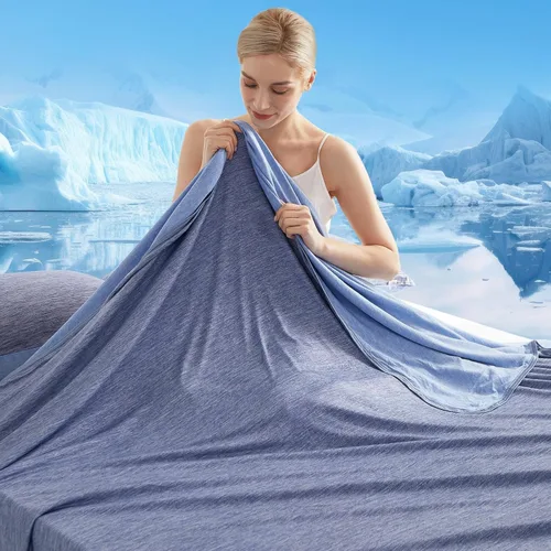 Miniatura 15 de Marchpower - Manta de enfriamiento para niños que duermen con calor, manta de lana fresca Arc-Chill con diseño de doble cara, fibra de enfriamiento