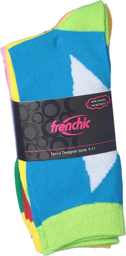 Miniatura 4 de Frenchic. - Paquete de 12 calcetas para mujer con estampado colorido, divertidos, informales, de moda.