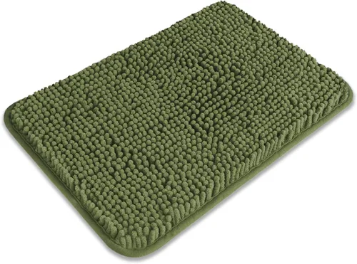 Miniatura 84 de Alfombra de baño pequeña de 12 x 18 pulgadas, lavable y absorbente, antideslizante, alfombra de baño de felpilla gruesa y suave para baño, ducha