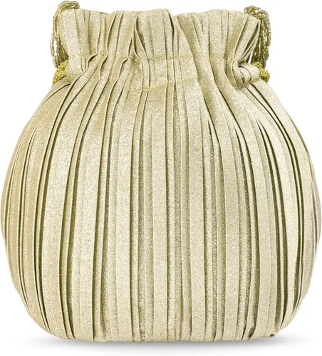 Miniatura 8 de Aheli Potli Bags for Women Evening Bag Clutch Ethnic Bride Purse with Drawstring (P63)