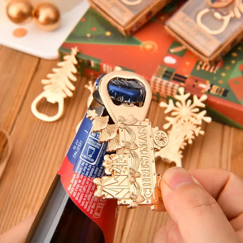 Miniatura 7 de 24 abrebotellas con temática navideña, recuerdos de fiesta y regalos para bodas, despedidas de soltera o baby showers, decoraciones ideales