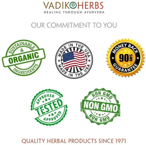 Miniatura 3 de Vadik Herbs Orgánico Bringraj Bhringraj (Eclipta erecta, Eclipta alba) Polvo 100 Vegicaps Promueve el crecimiento saludable del cabello..
