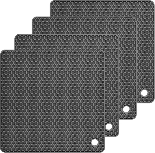 Miniatura 13 de Salvamanteles de silicona para platos calientes, soportes de silicona para ollas de cocina, salvamanteles para cocina, salvamanteles para ollas