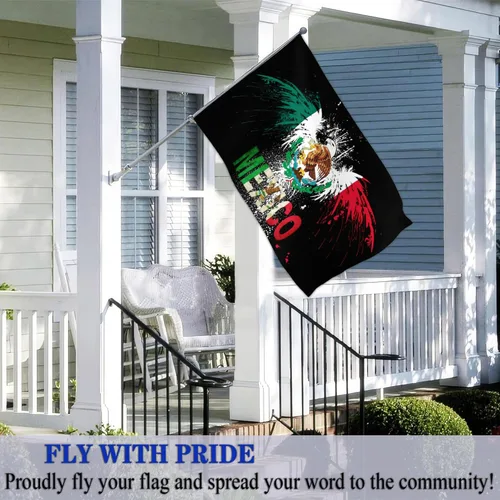 Miniatura 4 de NASIAN Bandera de México, banderas mexicano-americanas para exteriores, 3 x 5, doble cara, México, Estados Unidos, bandera de la amistad, bandera