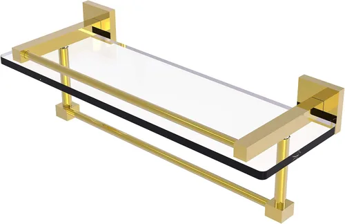 Miniatura 21 de Allied Brass MT-1-22TB-GAL Colección Montero - Estante de cristal para toallas, 22 pulgadas, bronce antiguo