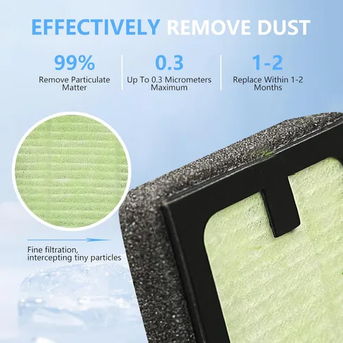 Miniatura 2 de Filtro HEPA de repuesto compatible con Baby Brezza Bottle Dryer Advanced y Baby Brezza Bottle Washer Pro