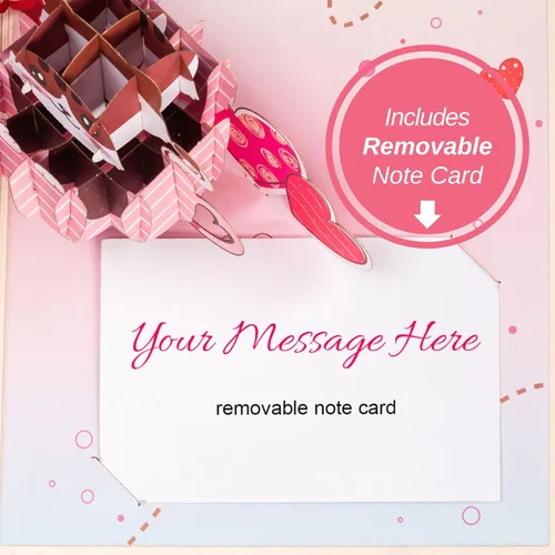 Miniatura 6 de Paper Love Tarjeta romántica desplegable 3D, taza de gato con amor, para el día de la madre, día de San Valentín, aniversario, boda, compromiso