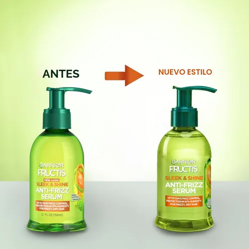Miniatura 10 de Garnier Fructis Sleek & Shine - Suero antiencrespamiento para cabello seco, aceite de argán, 5.1 onzas líquidas, 2