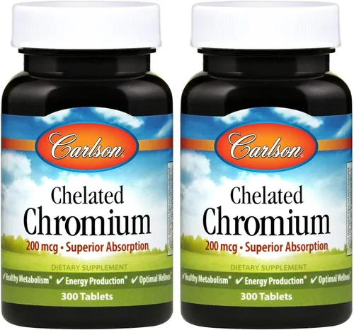 Miniatura 9 de Carlson Cromo quelado 200 mcg Absorción Superior - Metabolismo saludable Producción de energía y bienestar óptimo - 300 tabletas