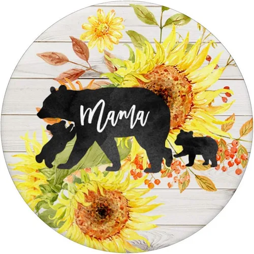 Miniatura 3 de Mama Bear - Girasoles de madera para dos bebés, color blanco, Negro