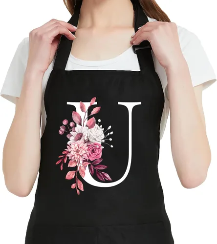 Miniatura 24 de Delantales Personalizados para Mujeres con Bolsillos, Lindos Delantales para Mujeres Chef de Repostería, Regalos de Cocina para el Cumpleaños de Mamá