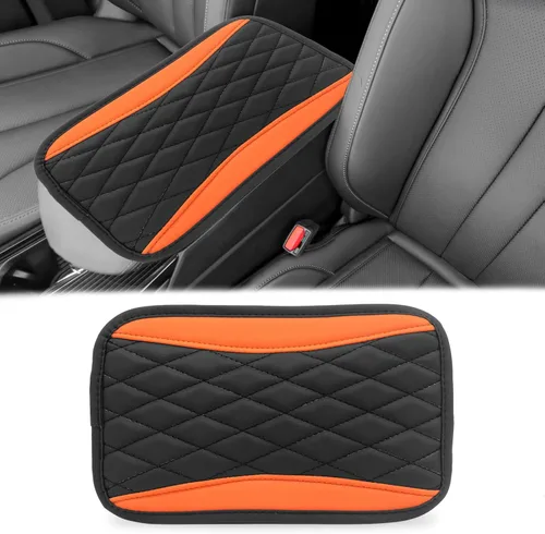Miniatura 8 de Funda universal de cuero impermeable para consola central de automóvil, protector de caja de asiento para reposabrazos, accesorios de decoración