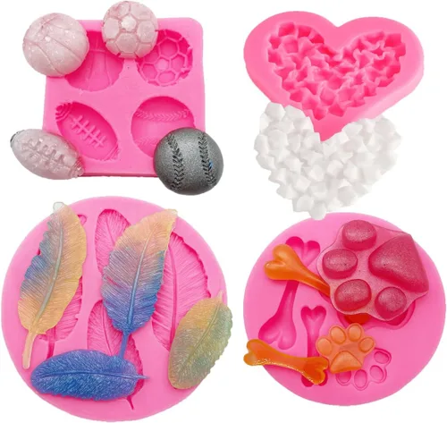 Miniatura 18 de 3pc chica bailarina, herramientas de maquillaje, labios boca silicona chocolate molde pastel decoración herramientas Fondant Sugarcraft moldes