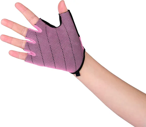 Miniatura 5 de Hornet Watersports Guantes de remo de color rosa claro para mujer, ideales para remo en interiores, esculpido, kayak, SUP, canoa, barco de dragón