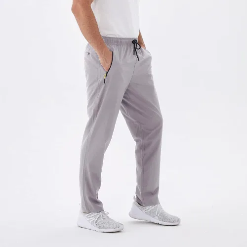 Miniatura 16 de Rapoo Pantalones ligeros para hombre con bolsillos con cremallera, secado rápido, pantalones deportivos de viaje para entrenamiento