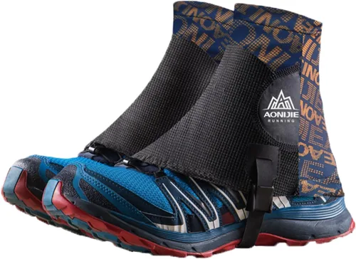 Miniatura 15 de TRIWONDER Polainas de tobillo bajas ligeras e impermeables para senderismo, caminar, mochilero 02 azul