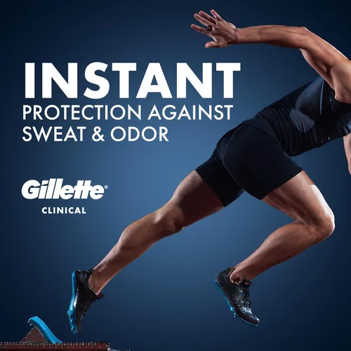 Miniatura 7 de Gillette Antitranspirante clínico y desodorante para hombres, protección contra el sudor y el olor 100HR, frescura de larga duración, tecnología