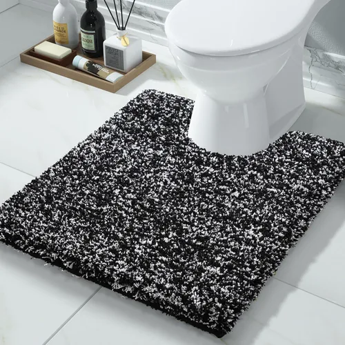 Miniatura 130 de Yimobra Alfombra de baño de felpa esponjosa, súper lanuda suave, cómoda, antideslizante, absorbente de agua, alfombra de baño de microfibra que se