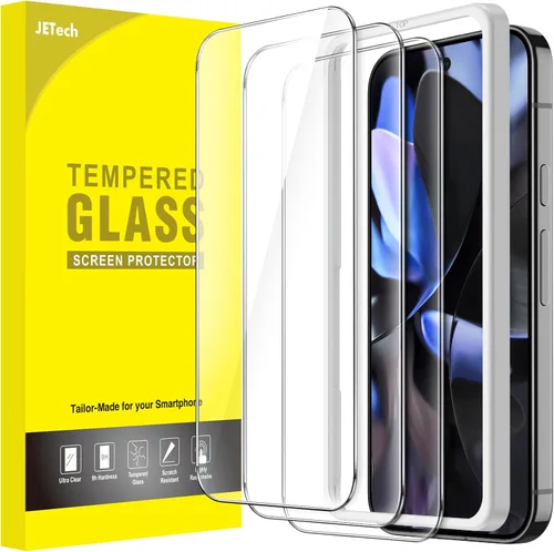 Miniatura 9 de JETech Protector de pantalla para Google Pixel 7, película de vidrio templado con herramienta de fácil instalación, compatible con huellas