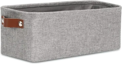 Miniatura 38 de DULLEMELO Cesta de almacenamiento pequeña, cesta de papel higiénico, contenedor de almacenamiento estrecho para baño, cesta de baño para organizar
