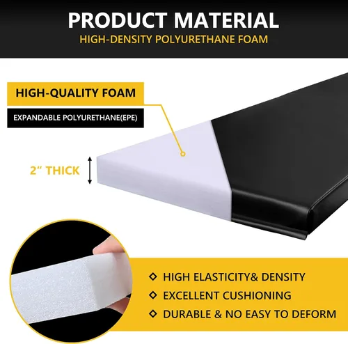 Miniatura 3 de Acolchado de pared para gimnasio, protector de pared para cancha de baloncesto, almohadillas protectoras extraíbles de 2 pulgadas de grosor de alta