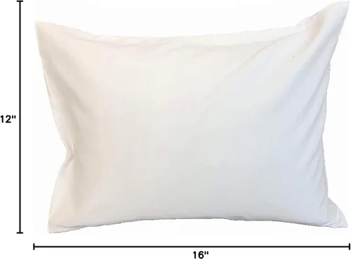 Miniatura 2 de Almohada de látex tamaño viaje con 100% algodón orgánico con cremallera protector [certificado GOTS]