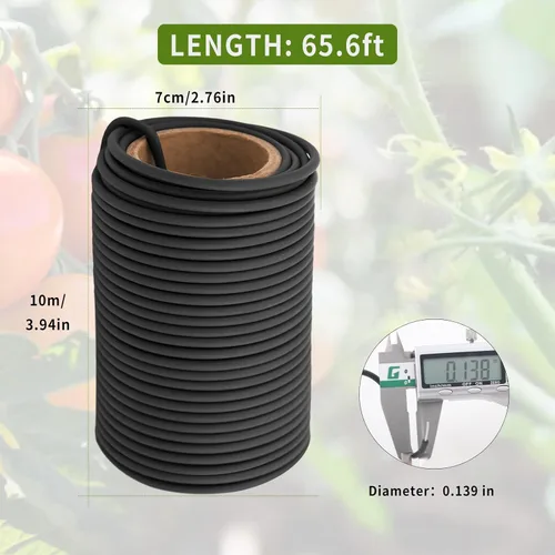 Miniatura 2 de Brida de alambre flexible para jardín, lazos para plantas de giro suave, soporte para plantas para apoyar y fijar ramas de plantación de jardín