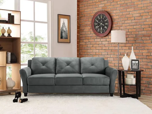 Miniatura 2 de Michanco Juego de 4 patas de sofá negras de 3 pulgadas, patas cuadradas de madera para muebles de sofá, sofá otomano