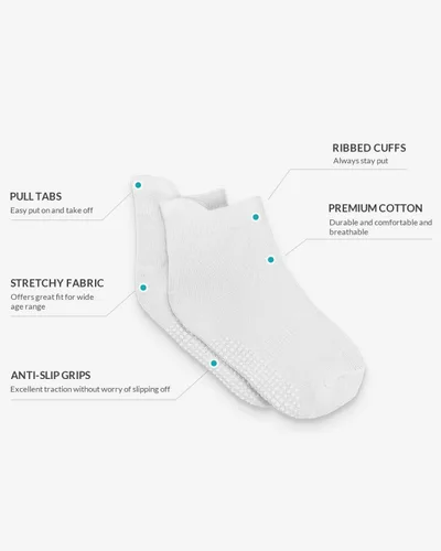 Miniatura 3 de Infinno Baby Non Slip Ankle Socks 9 Pairs - Toddler Socks with Grips for Kids, Infants Boys and Girls 6-24 Months, 1T-7T