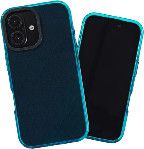 Miniatura 82 de SteepLab Funda de barrera para iPhone 13, protección de 360 grados que absorbe impactos con bisel elevado y colores llamativos (cielo azul brillante)