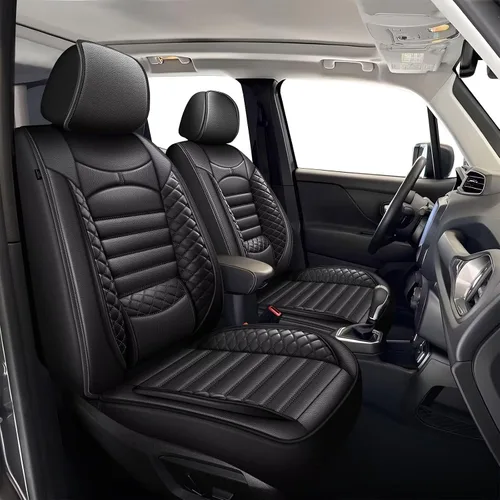 Miniatura 29 de Fundas de asiento de auto para Ford Fusion 2010-2020: juego completo de fundas protectoras de asiento impermeables de piel sintética compatible